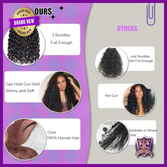 Water Wave Human Hair Bundles 16-20 Inch 100% Human Hair Quick Weave main image 4